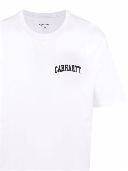 White/black cotton t-shirt Carhartt WIP | I02899100AXXWHITE/BLACK